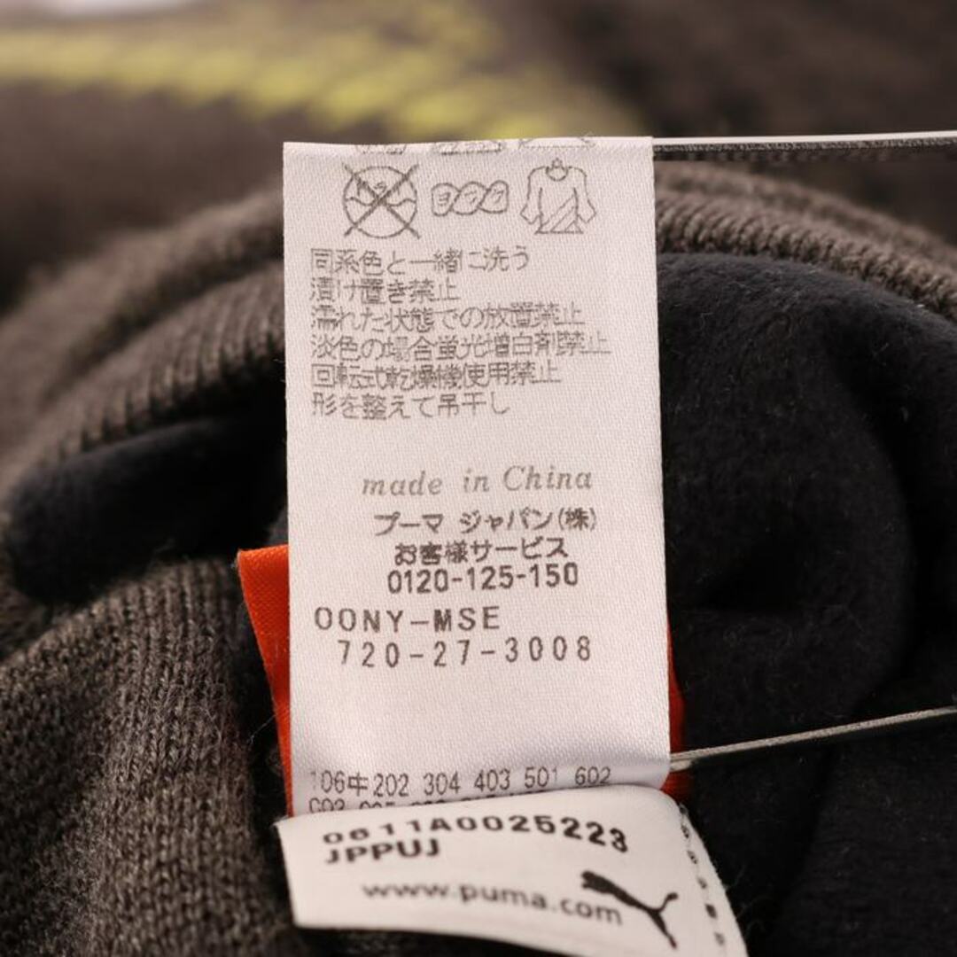PUMA(プーマ)のプーマ 中綿ベスト リバーシブル ウール混 チェック アウター トップス メンズ Oサイズ グレー PUMA メンズのジャケット/アウター(ダウンベスト)の商品写真