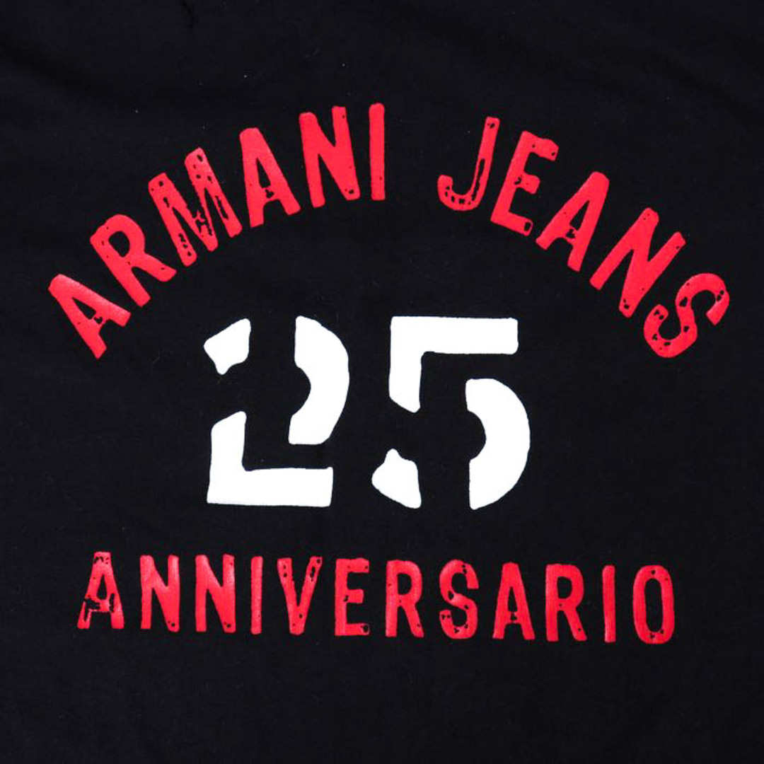 ARMANI JEANS(アルマーニジーンズ)のアルマーニ・ジーンズ Tシャツ 長袖 クルーネック 25 カットソー トップス コットン100％ メンズ Lサイズ ブラック ARMANI JEANS メンズのトップス(Tシャツ/カットソー(七分/長袖))の商品写真