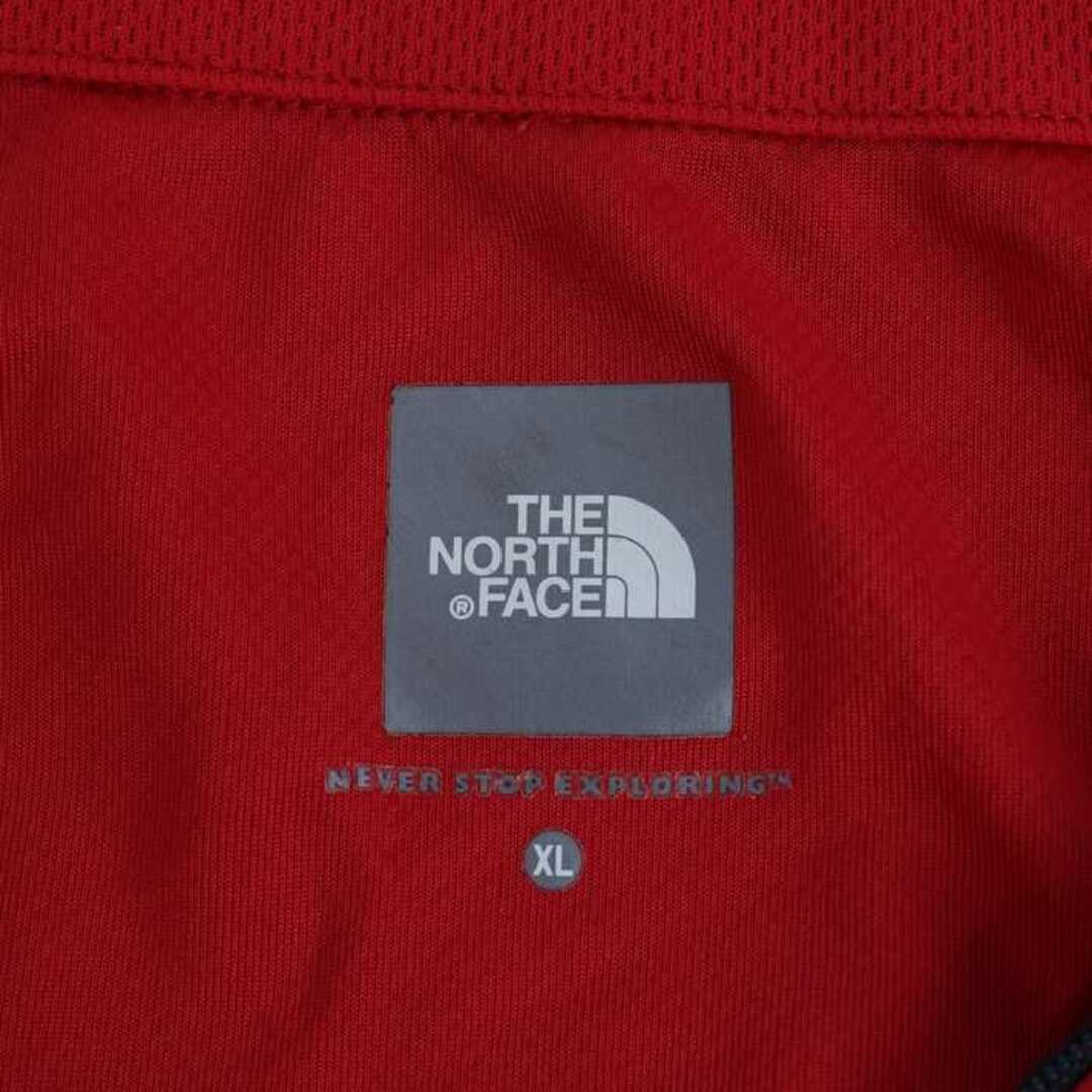 ザノースフェイス ハーフジップ プルオーバーシャツ 長袖 大きいサイズ アウトドア トップス メンズ XLサイズ レッド THE NORTH FACE