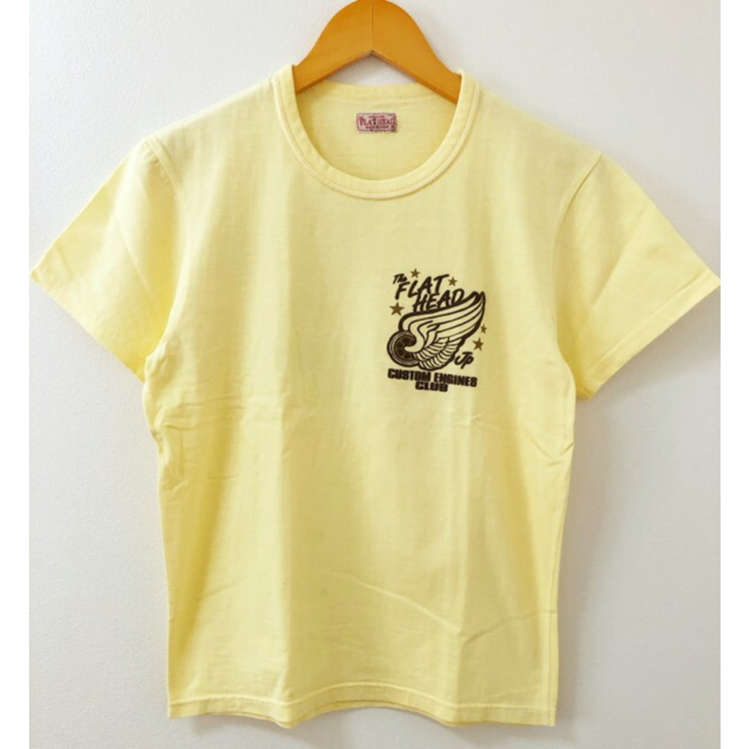 THE FLAT HEAD(フラットヘッド)のTHE FLAT HEAD（フラットヘッド）プリントTシャツ【中古】【007】 メンズのトップス(Tシャツ/カットソー(半袖/袖なし))の商品写真