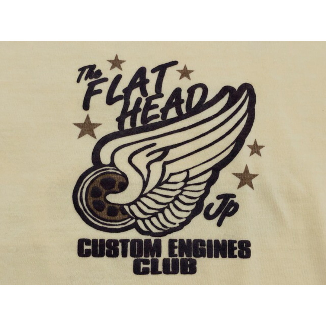 THE FLAT HEAD(フラットヘッド)のTHE FLAT HEAD（フラットヘッド）プリントTシャツ【中古】【007】 メンズのトップス(Tシャツ/カットソー(半袖/袖なし))の商品写真