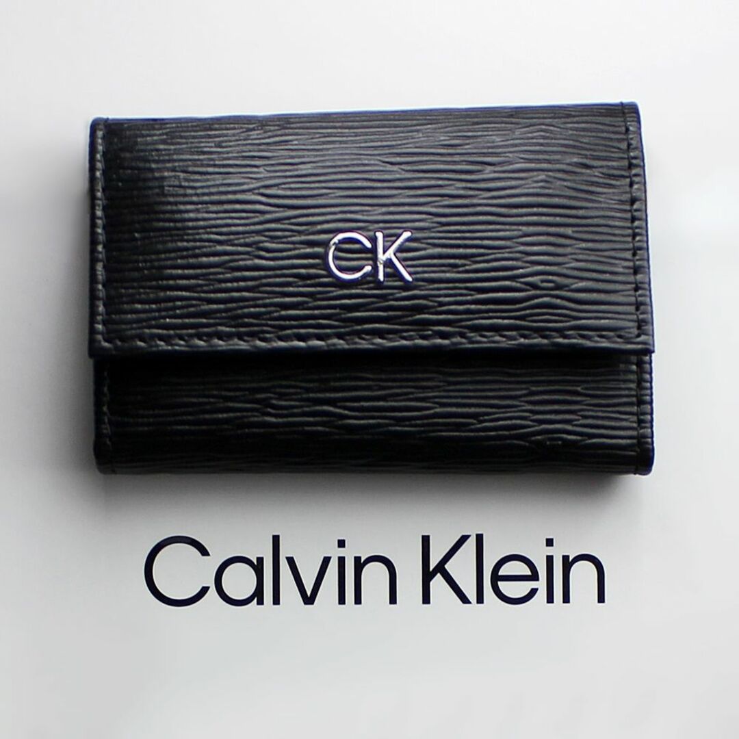 Calvin Klein(カルバンクライン)のカルバンクライン キーケース メンズ ブランド ブラック 誕生日プレゼント 男性 メンズのファッション小物(キーケース)の商品写真