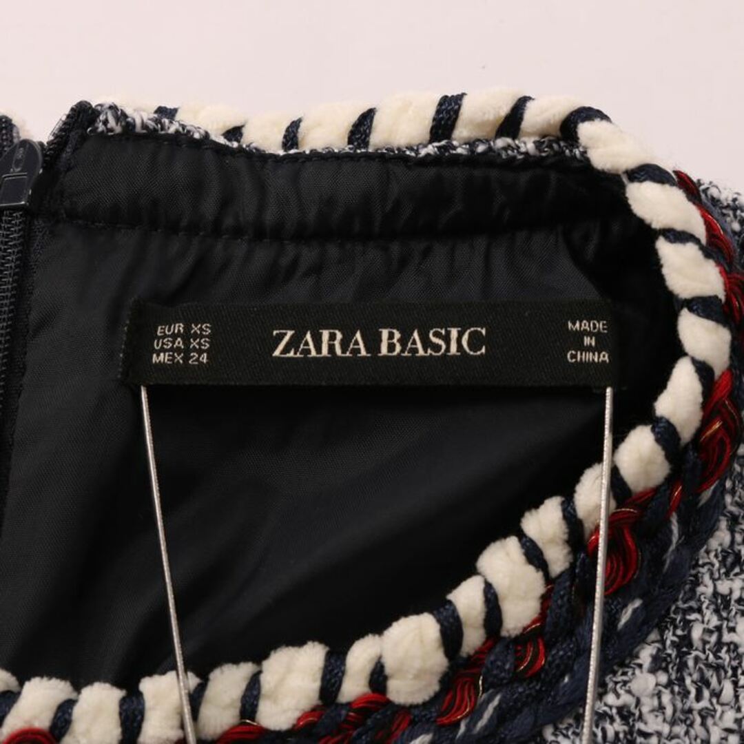 ZARA ザラ ワンピース ジャンパースカート ノースリーブ 膝上丈 ツイード レディース XSサイズ ネイビー ZARAの通販 by  ブランドリユースショップ「KBNET」｜ザラならラクマ