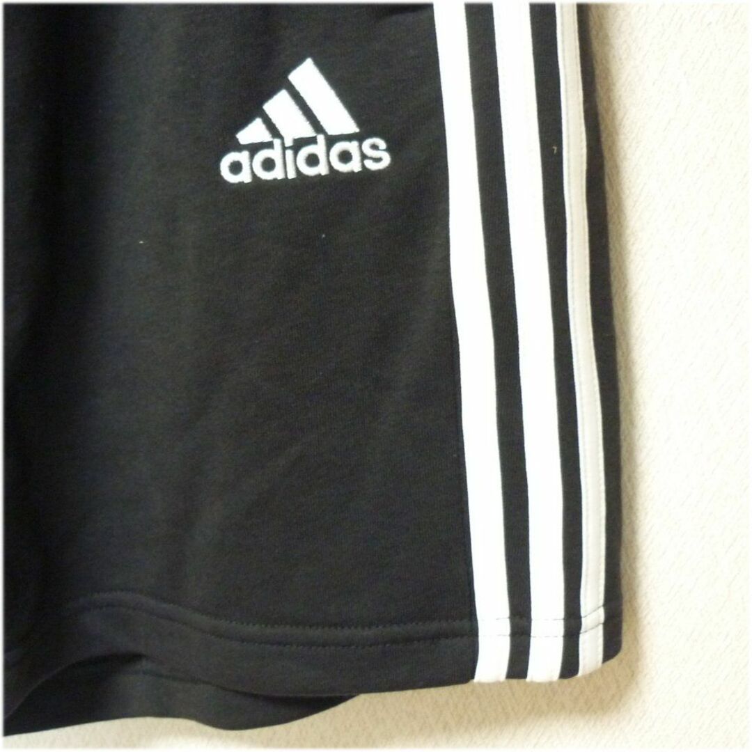 adidas(アディダス)の大きいサイズ新品未使用2XL★アディダス黒ハーフパンツ メンズのパンツ(ショートパンツ)の商品写真