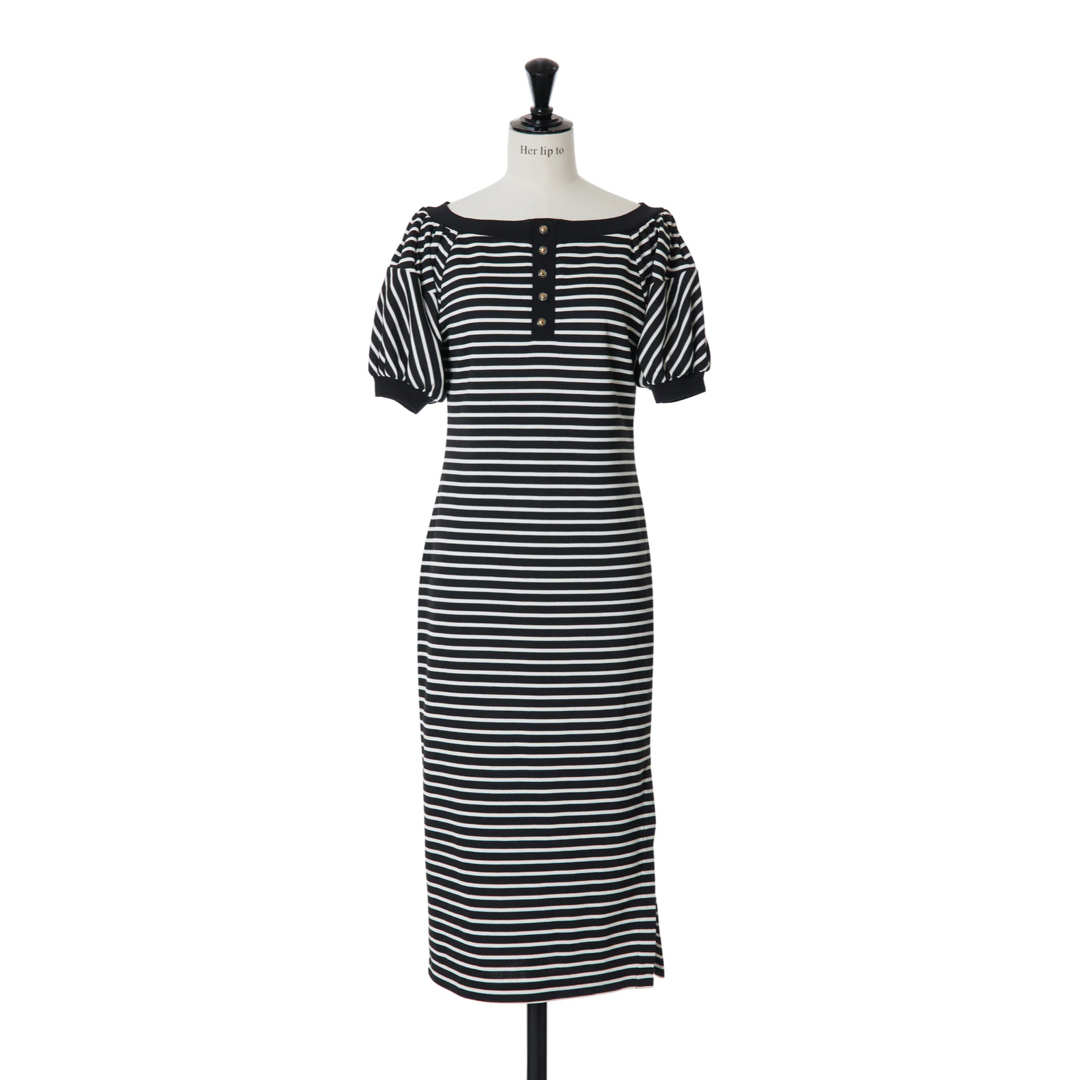 Saint-Tropez Striped Long Dress - ロングワンピース/マキシワンピース