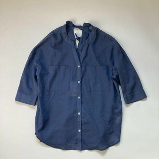 メイソングレイ(MAYSON GREY)の【未使用】MAYSON GREY メイソングレイ リネン混カラーレスブラウス(シャツ/ブラウス(半袖/袖なし))