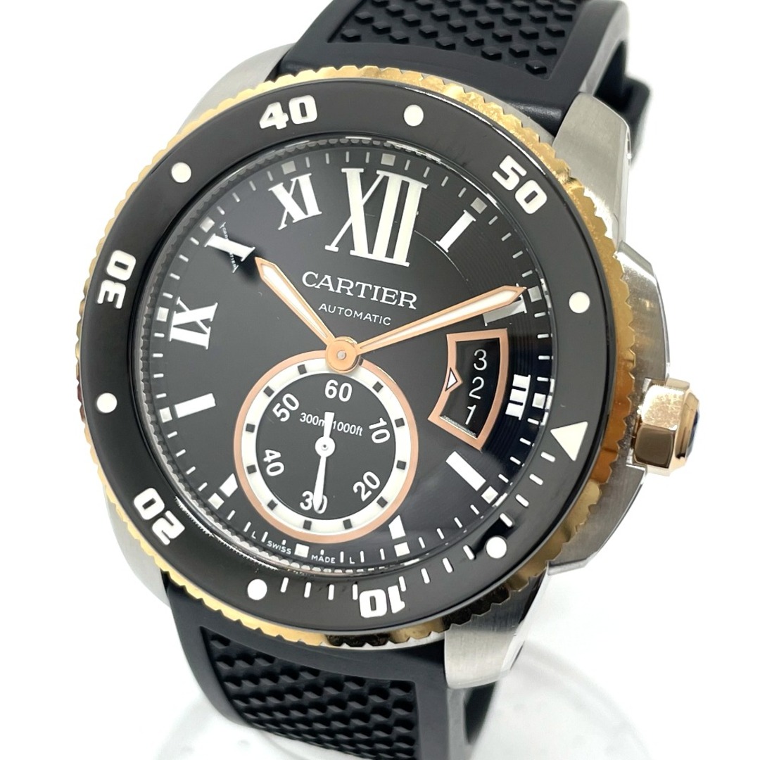 Cartier(カルティエ)のカルティエ CARTIER ダイバー デイト W7100055 カリブル ドゥ カルティエ 自動巻き 腕時計 SS/YG シルバー/ゴールド メンズの時計(腕時計(アナログ))の商品写真