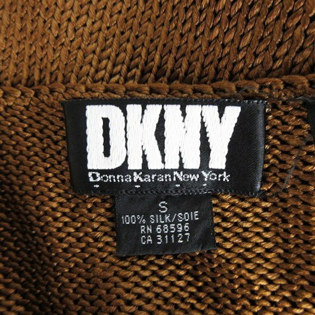 ☆色気☆DKNY Vネックニットカットソー 半袖 モザイク シルク カシミヤ S