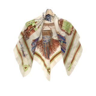 Hermes - HERMES カレ90 CUIRS DE DESERT 砂漠の革飾り スカーフの通販