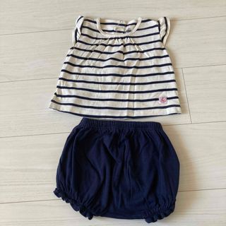 プチバトー(PETIT BATEAU)のプチバトー　セットアップ　kids(ロンパース)