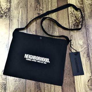 ネイバーフッド(NEIGHBORHOOD)のNEIGHBORHOOD 231LBNH-CG01S BLACK ネイバーフッド サコッシュ ショルダー バッグ ブラック【中古】【004】(ショルダーバッグ)