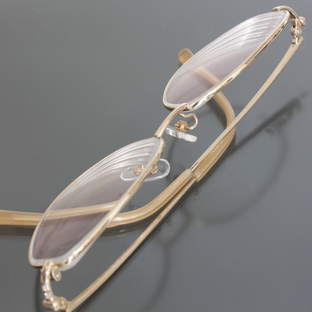ディオール ダイヤ 眼鏡 メガネ K18 ピンクゴールド Dior E0456 6