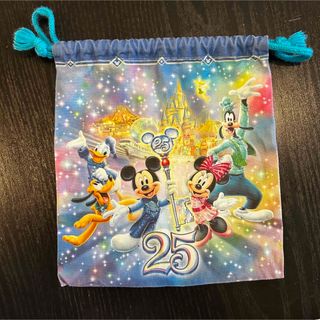 ディズニー(Disney)のディズニーランド　25周年　巾着袋(キャラクターグッズ)