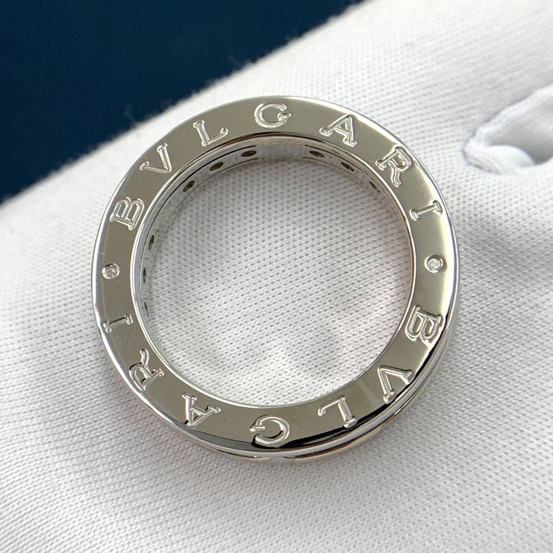 ブルガリ　750 ブルートパーズ　ビーゼロワン　リング　指輪