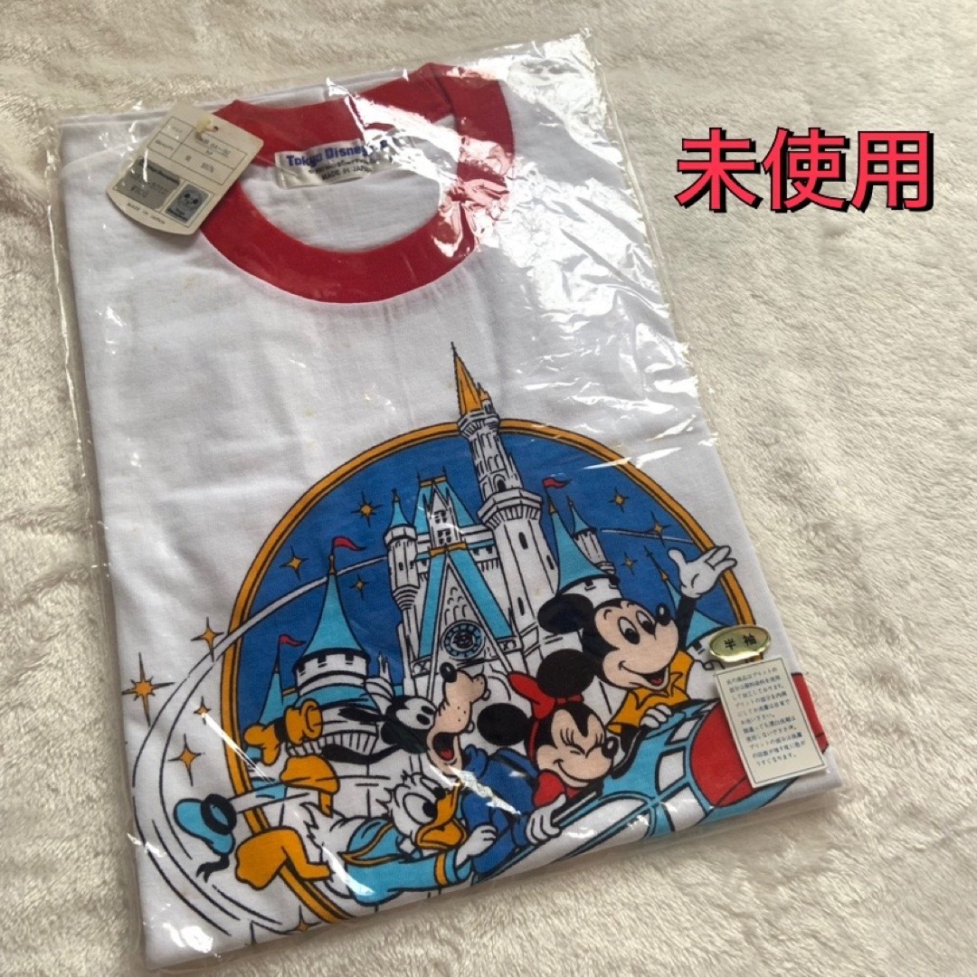 未使用★ディズニーランド開園初期Tシャツ★ホワイト★M