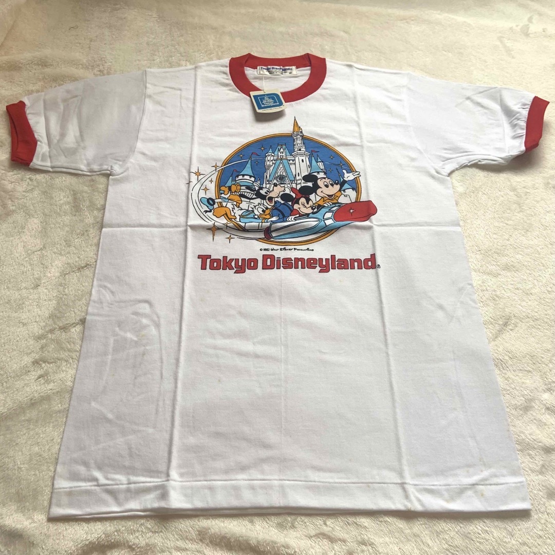 未使用★ディズニーランド開園初期Tシャツ★ホワイト★M