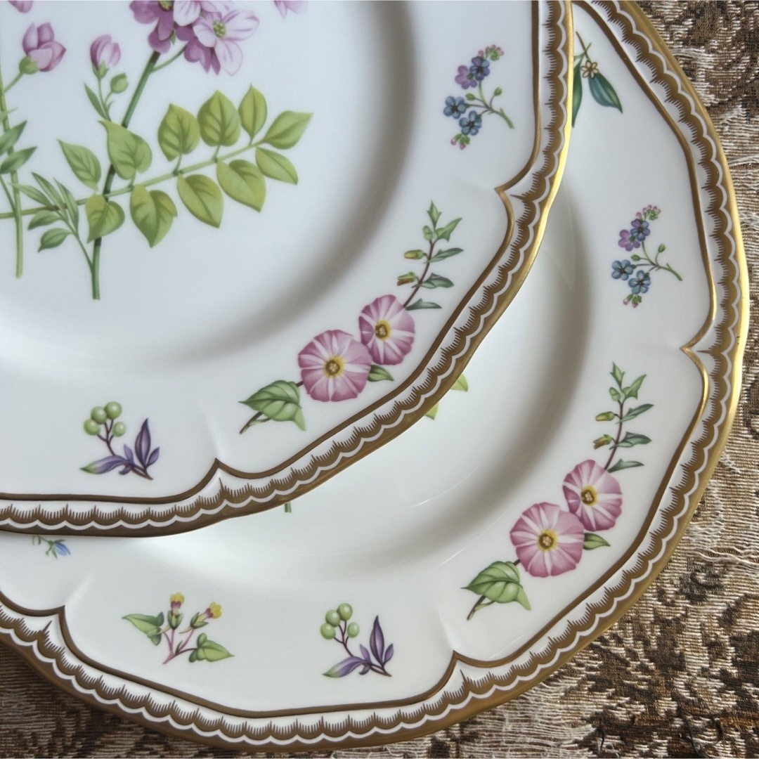 Royal Worcester(ロイヤルウースター)の【英国製】ロイヤルウースター【Sandringham】ディナープレート ペア インテリア/住まい/日用品のキッチン/食器(食器)の商品写真