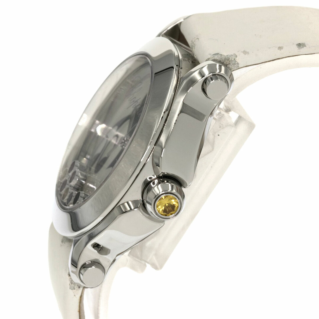 Chopard(ショパール)のChopard 27/8509 ハッピーミッキー ルビー サファイア ブラックダイヤモンド 腕時計 SS 革 レディース レディースのファッション小物(腕時計)の商品写真