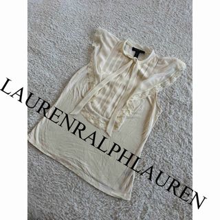 ポロラルフローレン(POLO RALPH LAUREN)の美品　ポロ　ラルフローレン　ローレン　ペティート　ノースリーブ　トップス　人気(シャツ/ブラウス(半袖/袖なし))