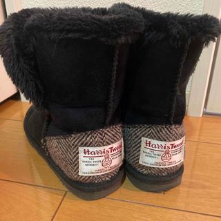 ハリスツイード(Harris Tweed)の美品 ＊ Harris Tweed ムートンブーツ(ブーツ)