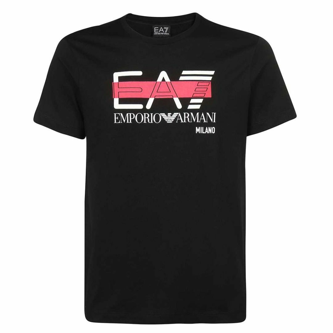 65 EMPORIO ARMANI EA7 ブラック Tシャツ size L - Tシャツ/カットソー
