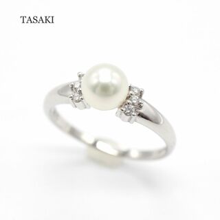 タサキ(TASAKI)の美品！ TASAKI★タサキ パール ダイヤ Pt900 リング アクセサリー(リング(指輪))