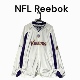 プルオーバー　NFL VIKINGS リーボック　2XL ナイロンジャケット