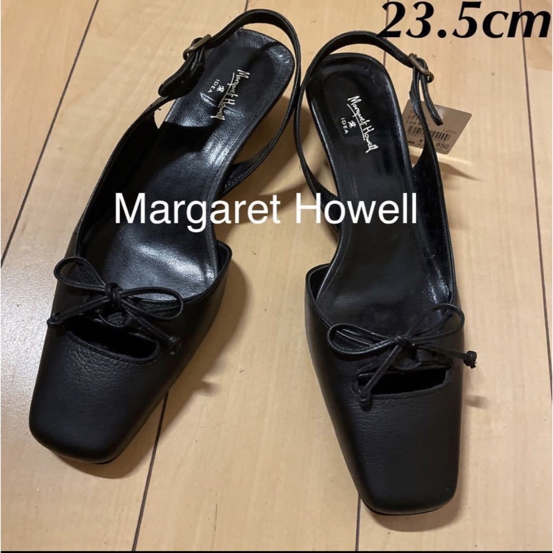 新品 17850円 Margaret Howellパンプス 23.5 ブラック