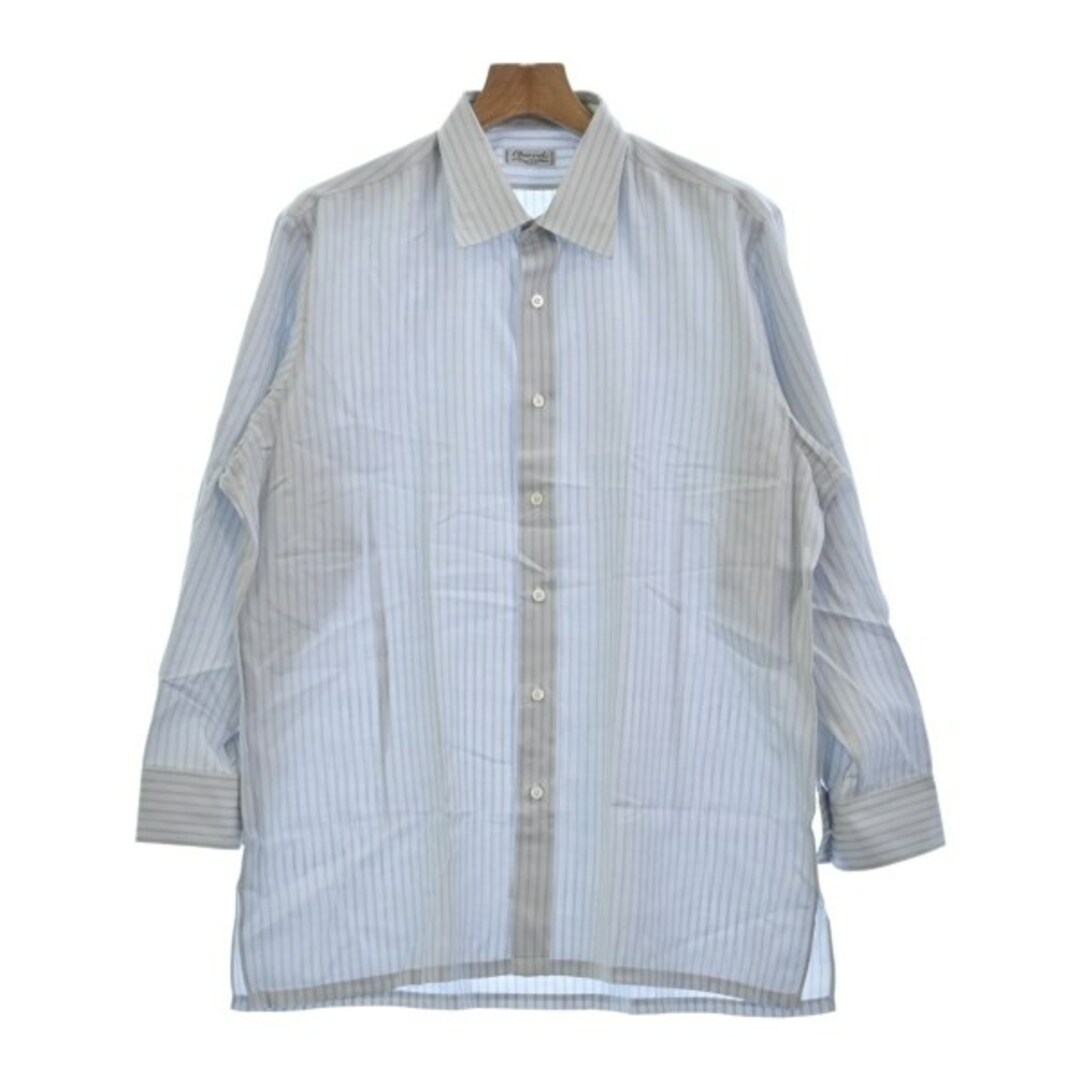 charvet シャルベ ドレスシャツ -(XXL位) 青系(ストライプ charvet シャルベ ドレスシャツ -(XXL位) 青系(ストライプ