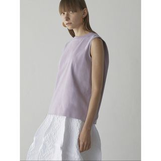 トゥモローランド(TOMORROWLAND)のbow.a ボウエー COTTON SLEEVELESS TOPS (シャツ/ブラウス(半袖/袖なし))