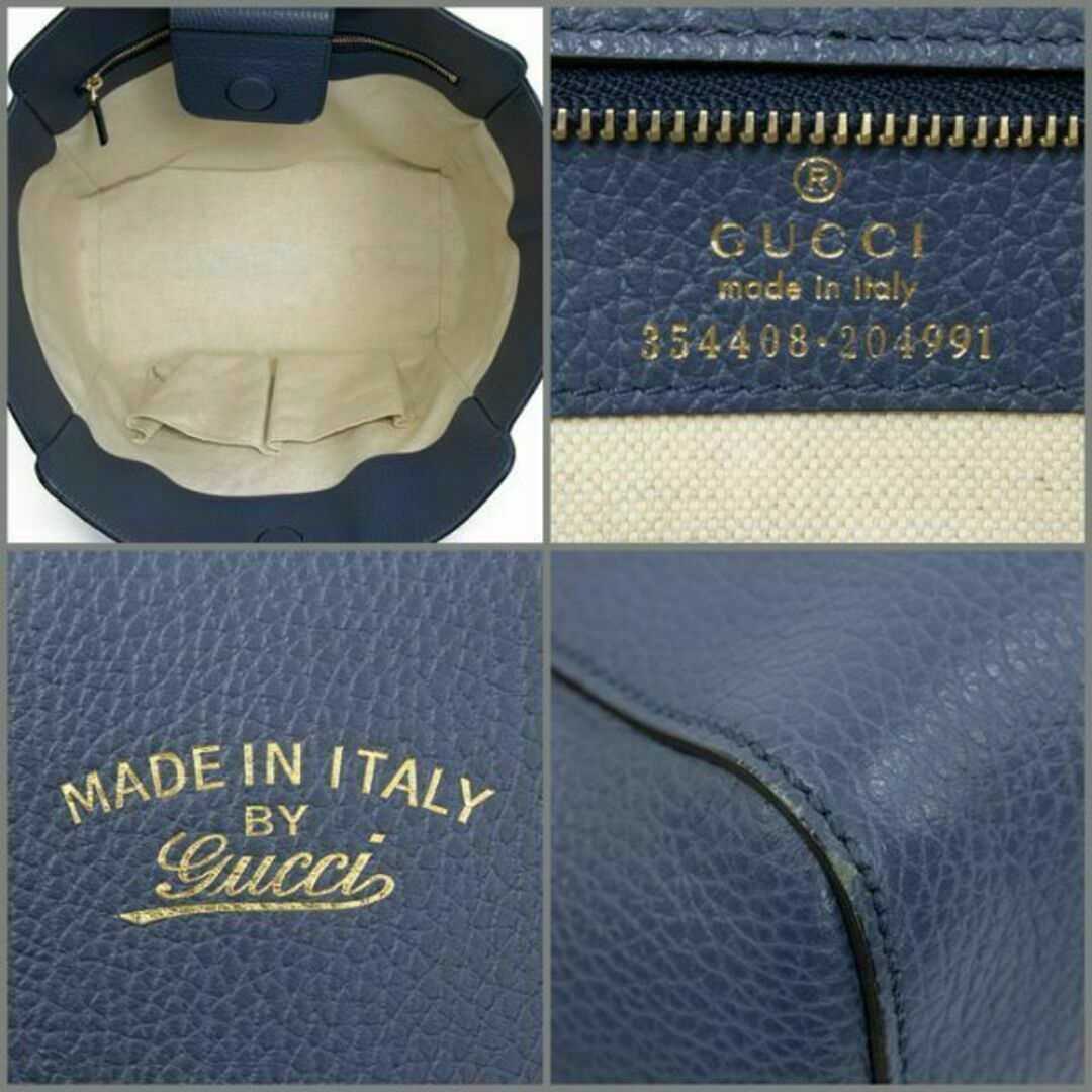 Gucci - 【全額返金保証・送料無料】グッチのトートバッグ・正規品・美