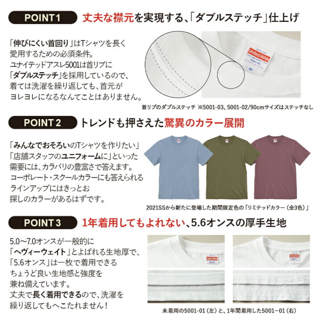 UnitedAthle(ユナイテッドアスレ)の新品未使用 ユナイテッドアスレ 5.6oz 無地半袖Tシャツ チャコール 2XL メンズのトップス(Tシャツ/カットソー(半袖/袖なし))の商品写真