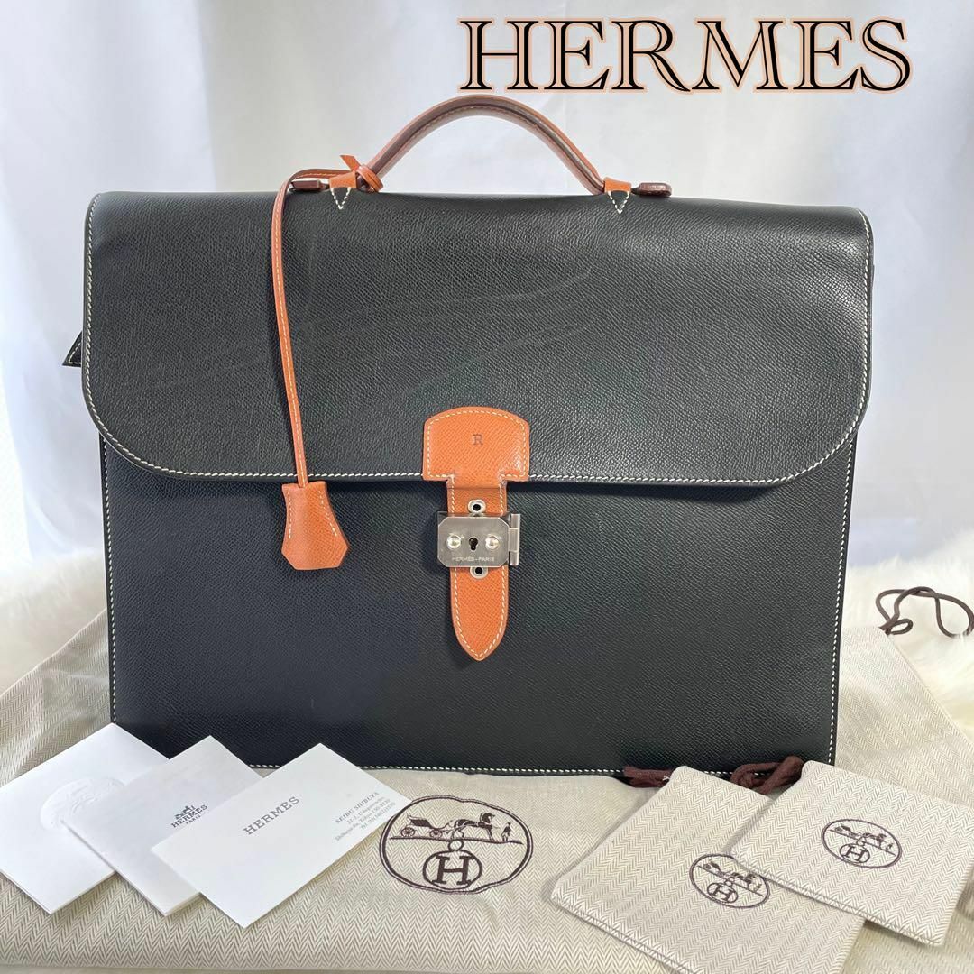 HERMES サック・ア・デペッシュ38 パーソナルオーダー　馬蹄刻印　142