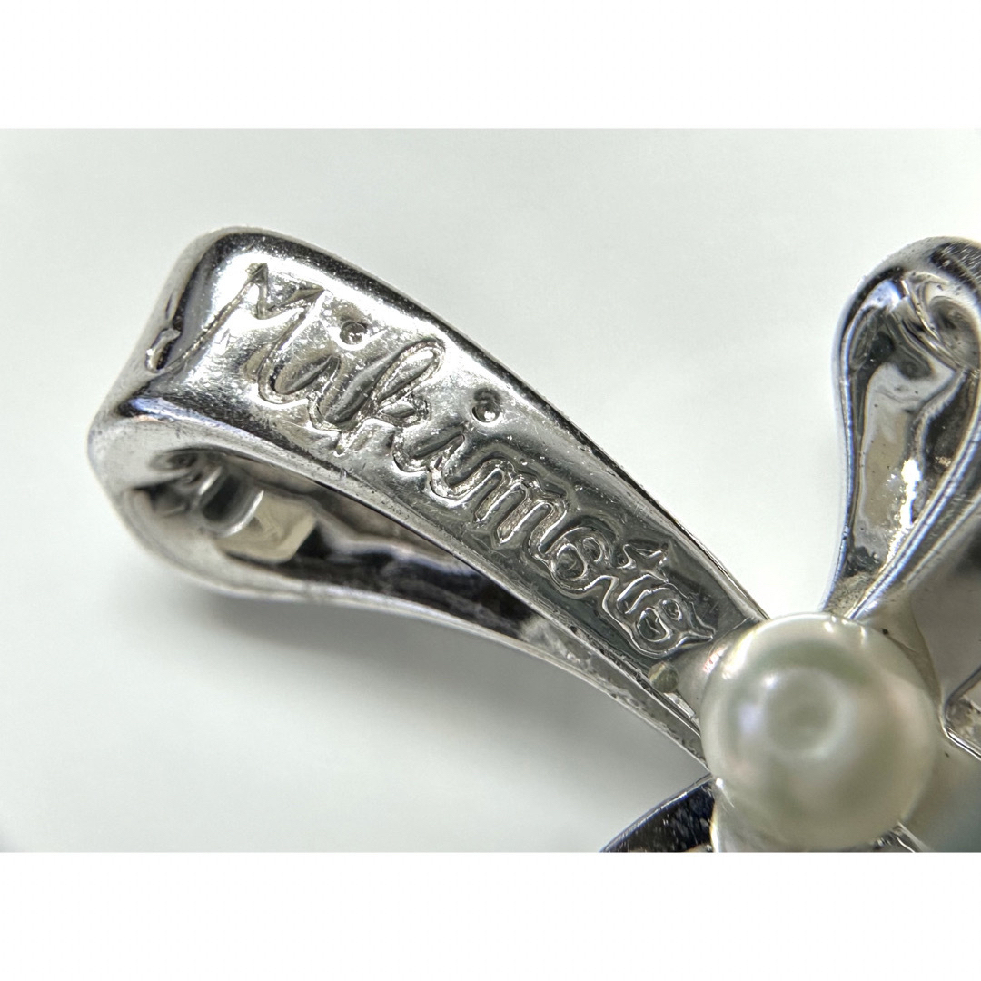 MIKIMOTO(ミキモト)のMIKIMOTO  クロスモチーフ  アコヤベビーパールペンダントトップ  SV レディースのアクセサリー(ネックレス)の商品写真