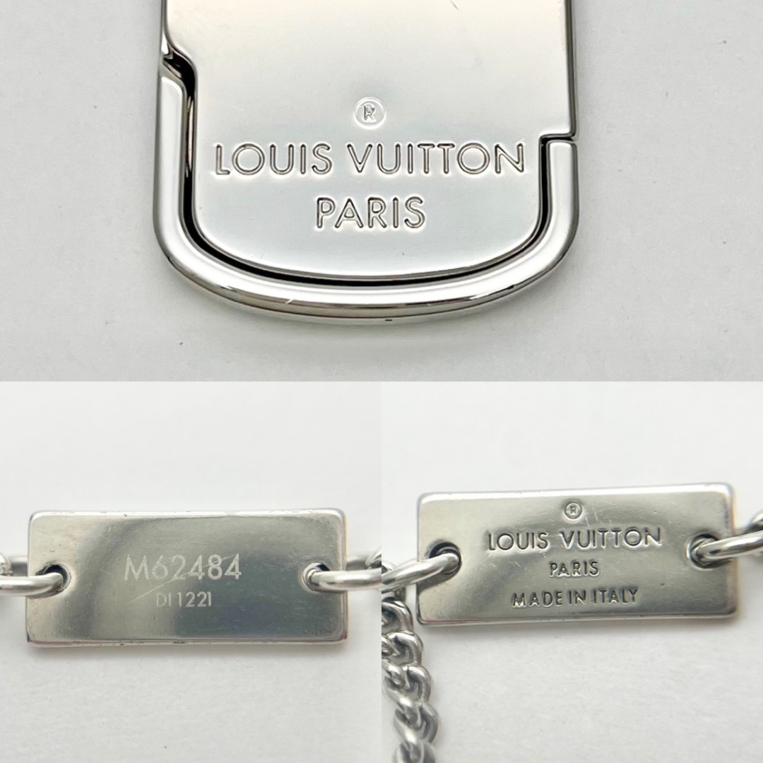 LOUIS VUITTON(ルイヴィトン)のLOUIS VUITTON ルイヴィトン ネックレス ロケットネックレス モノグラム アクセサリー メンズ 小物    M62484 シルバー メンズ 約25.1g【中古品】 メンズのアクセサリー(ネックレス)の商品写真