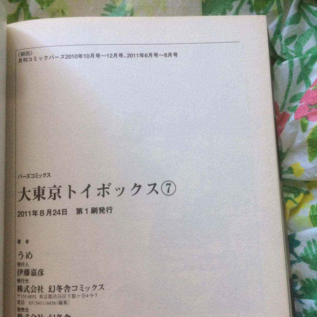 幻冬舎(ゲントウシャ)の大東京トイボックス ７ エンタメ/ホビーの漫画(青年漫画)の商品写真