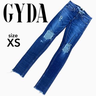 ジェイダ(GYDA)のGYDA スクエアKNEEダメージスキニー XS(スキニーパンツ)