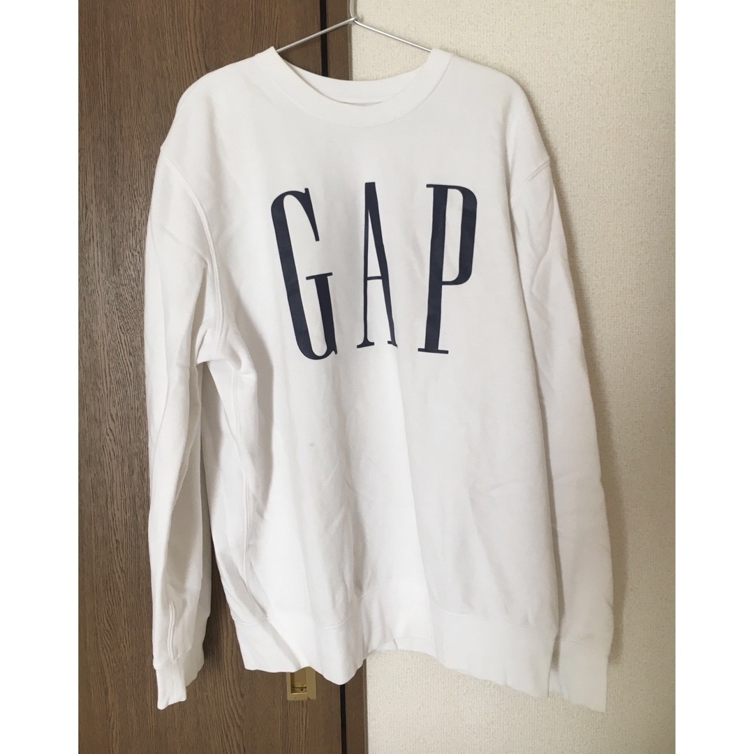 GAP(ギャップ)のトレーナー　プルオーバー　スエット　スウェット　白　オーバーサイズ メンズのトップス(スウェット)の商品写真