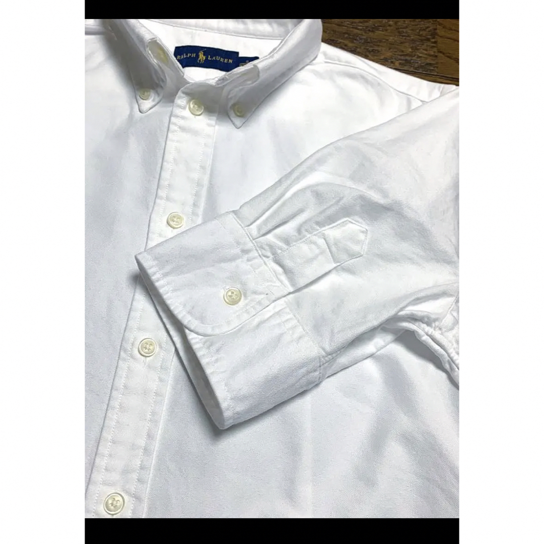 Ralph Lauren(ラルフローレン)のラルフローレン ボタンダウン シャツ 半袖 ホワイト S     NO1425 レディースのトップス(シャツ/ブラウス(半袖/袖なし))の商品写真