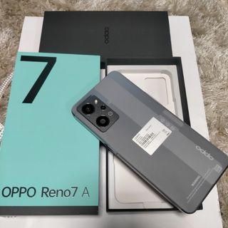 オッポ(OPPO)の新品 OPPO reno 7A ブラック   yモバイル(スマートフォン本体)