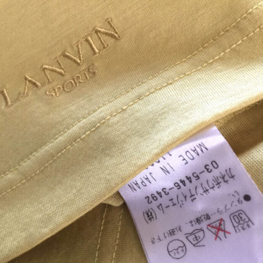 LANVIN(ランバン)のランバンスポール　ハイネックトップス半袖GOLD スポーツ/アウトドアのゴルフ(ウエア)の商品写真