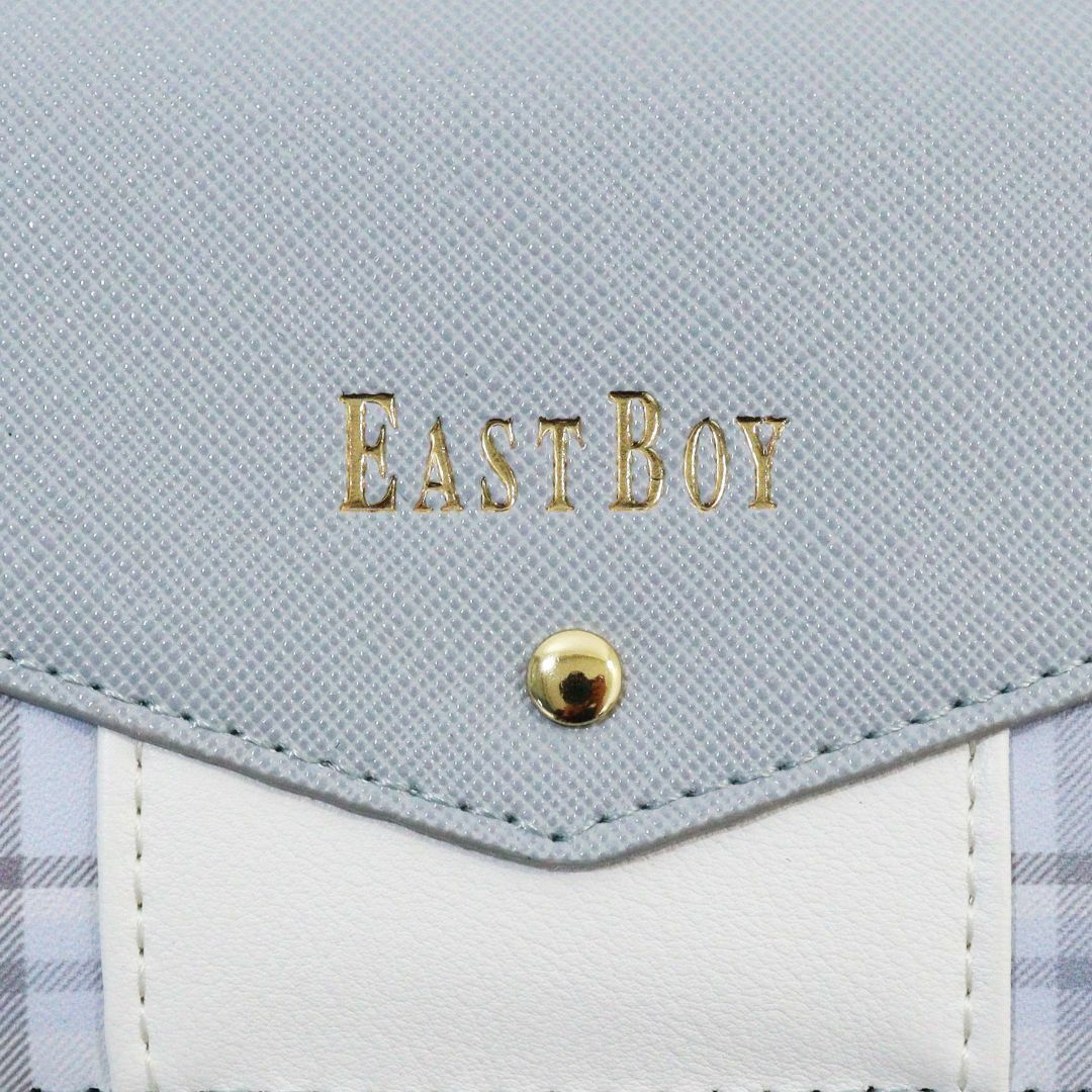 EASTBOY(イーストボーイ)のイーストボーイ EAST BOY パスケース 定期入れ リール付き サックス新品 レディースのファッション小物(名刺入れ/定期入れ)の商品写真