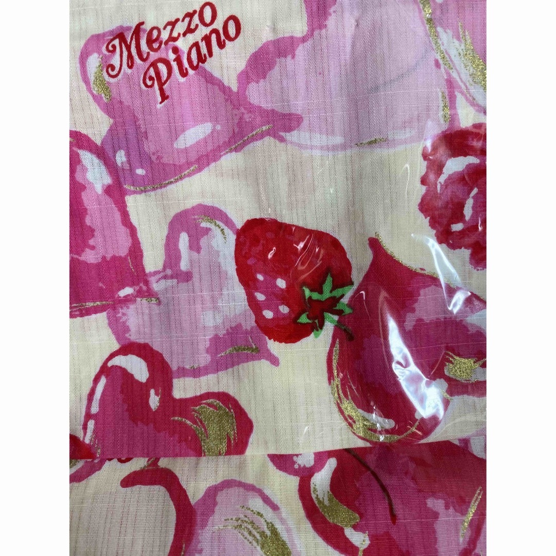 新品未使用♡メゾピアノ♡ハートいちごさくらんぼ薔薇浴衣♡120㎝
