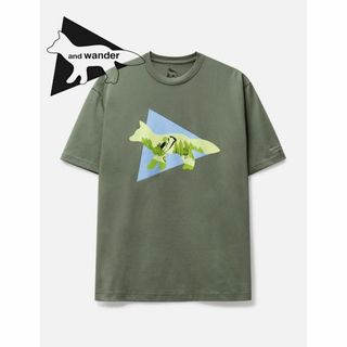 メゾンキツネ(MAISON KITSUNE')のAND WANDER × MAISON KITSUNÉ ドライ コットン T ト(Tシャツ/カットソー(半袖/袖なし))