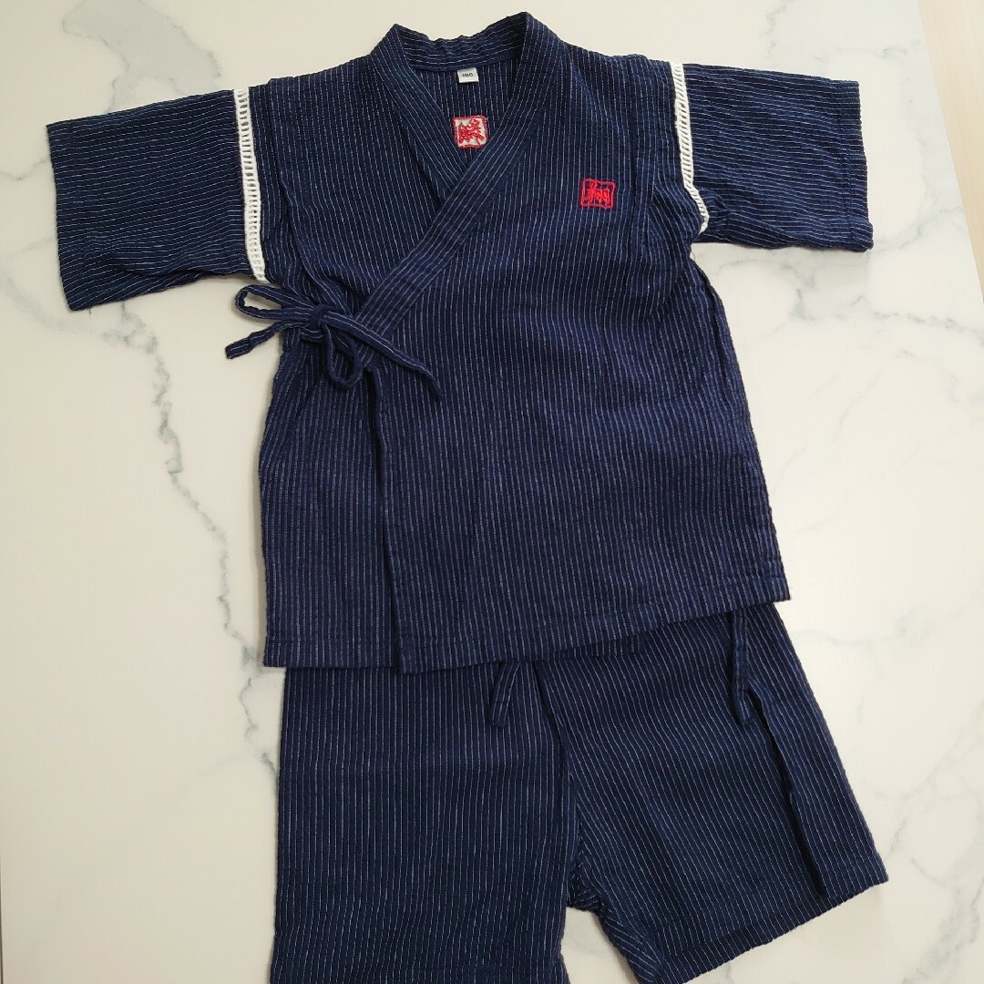 甚平100 浴衣100 キッズ/ベビー/マタニティのキッズ服男の子用(90cm~)(甚平/浴衣)の商品写真