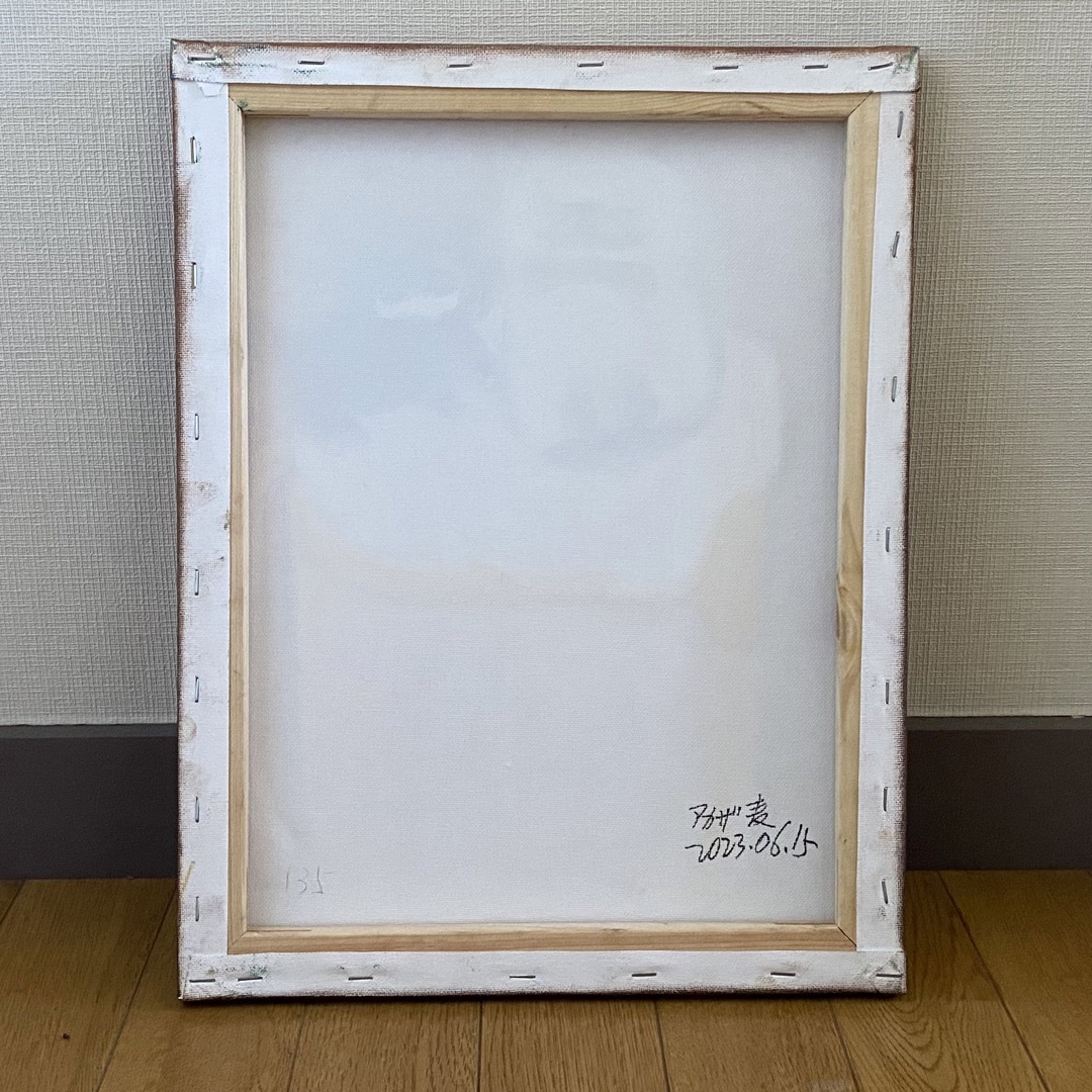 絵画。原画☆キャンバスF6【かわいい猫2匹とビールを飲みます】 絵画。原画☆キャンバスF6【かわいい猫2匹とビールを飲みます】