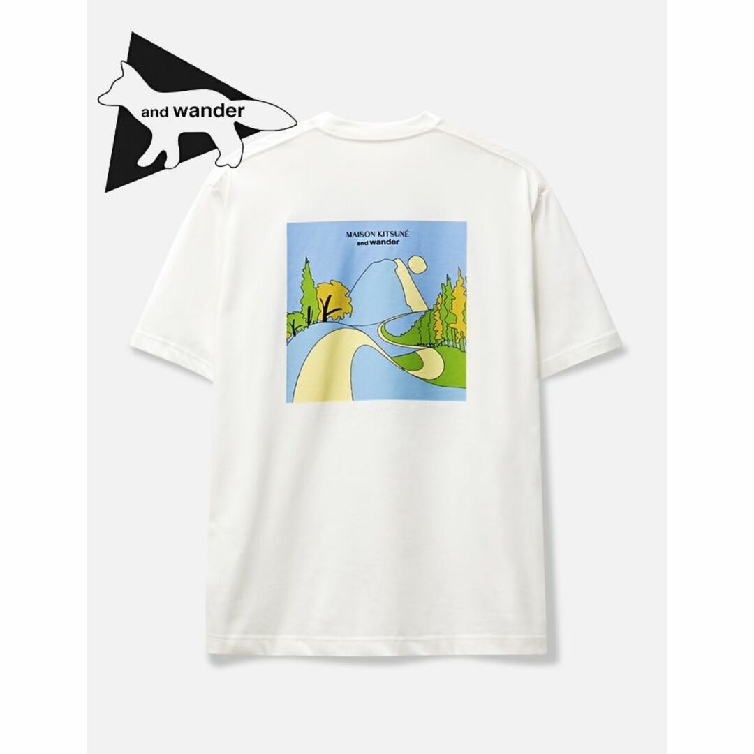 AND WANDER X MAISON KITSUNÉ ドライ コットン T マ