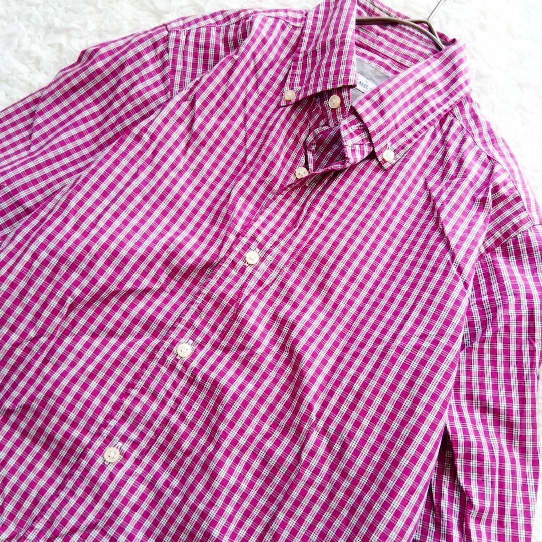 ビームスハート　S　ボタンシャツ　ゴルフ　チェック　メンズ　綺麗め　紳士 メンズのトップス(シャツ)の商品写真