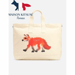 MAISON KITSUNE' - ラスト1【新品】メゾンキツネ トートバッグ 黒の