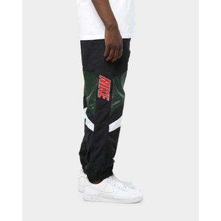 SUPREME シュプリーム 19SS×NIKE Warm Up Pant ナイキ ナイロン ウォームアップパンツ ブラック シルバー